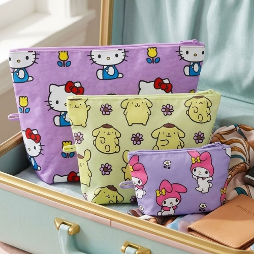 BAGGU 바쿠 고 파우치 셋 헬로키티 앤 프렌즈 3개 세트