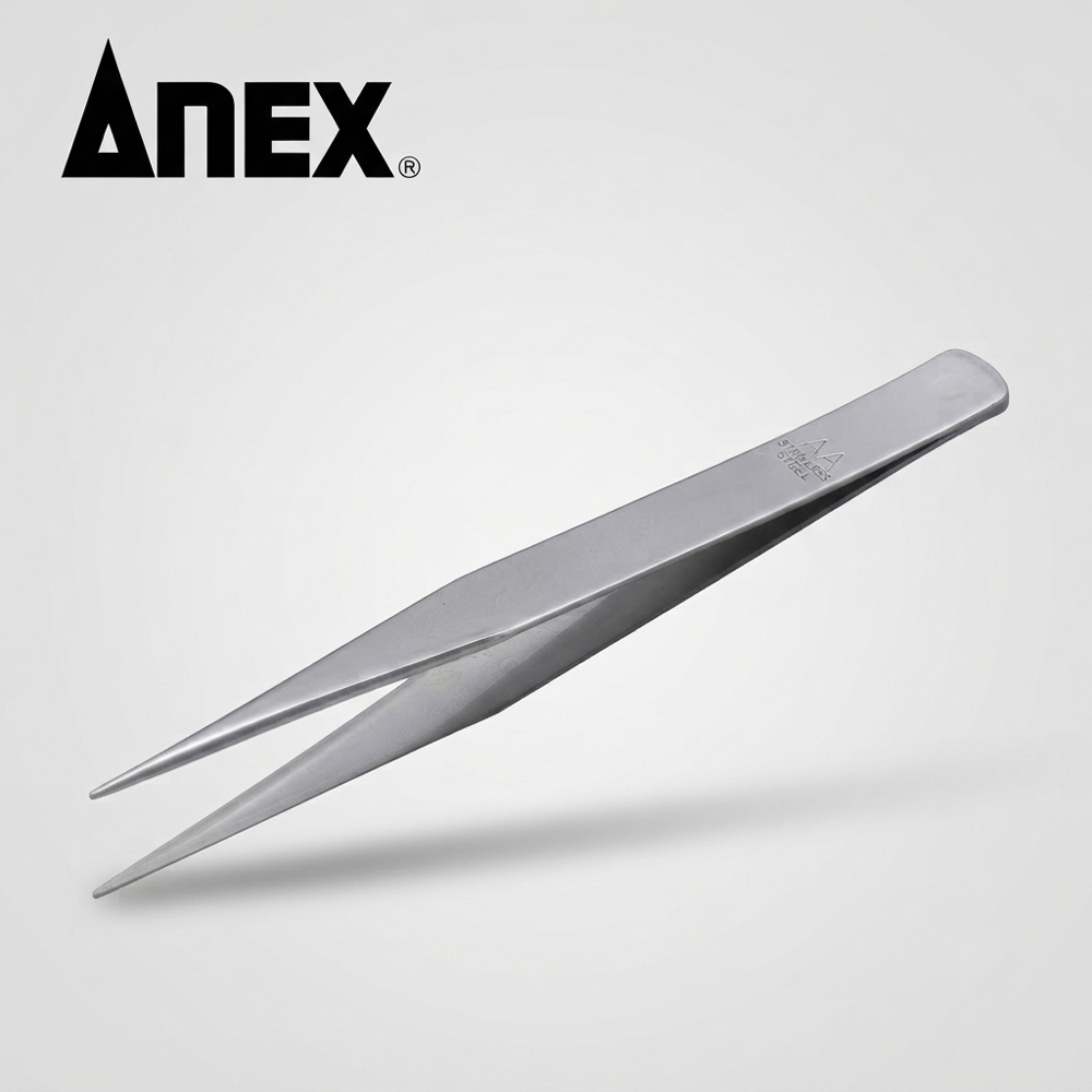 아넥스 스테인리스 직선 핀셋 125 AA타입 정밀 집게 125mm