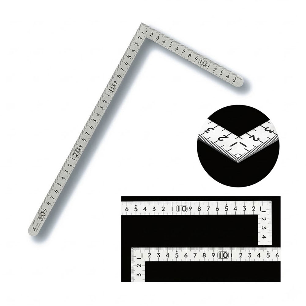 신와 스테인레스 직각자 사시가네 DIY용 스텐자 15cmx30cm