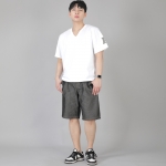 레귤러핏 반바지 ERES-351 데님 그레이블랙