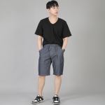 레귤러핏 반바지 ERES-351 데님 라이트인디고
