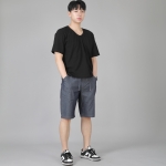 레귤러핏 반바지 ERES-351 데님 라이트인디고