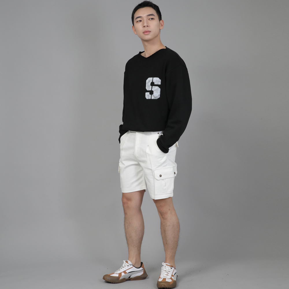 레트로라인 카고 반바지 RBC-340 화이트