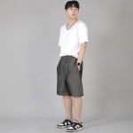 립스포켓 반바지 ERS-349 데님 그레이블랙