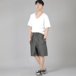 립스포켓 반바지 ERS-349 데님 그레이블랙