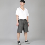 립스포켓 반바지 ERS-349 데님 그레이블랙