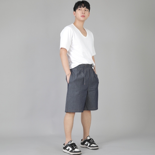 립스포켓 반바지 ERS-349 데님 라이트인디고