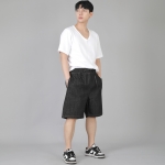 립스포켓 반바지 ERS-349 데님 블랙