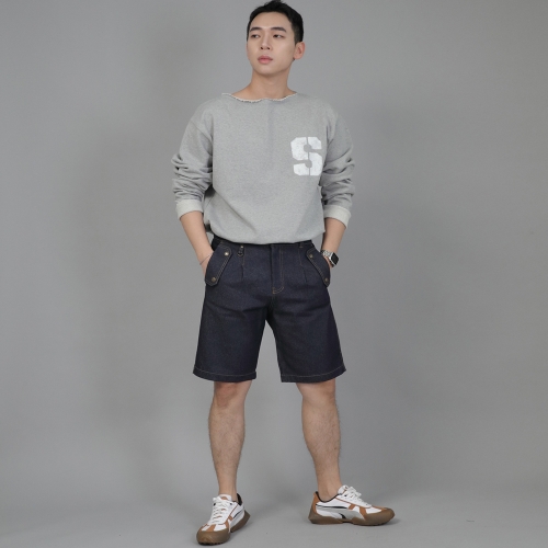 잉글리시맨 하프밴드 반바지 EMH-339 데님 인디고