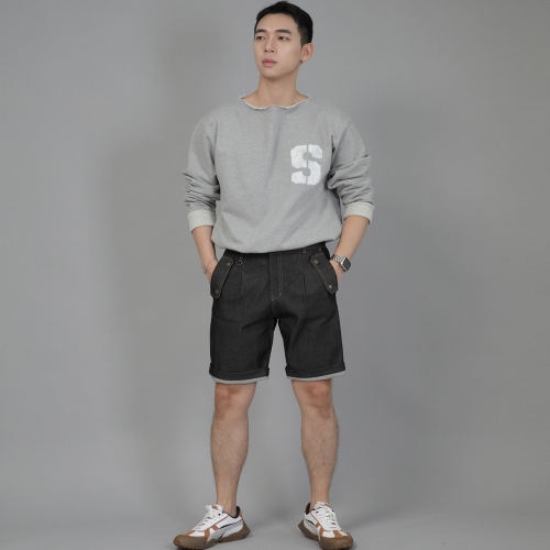 잉글리시맨 하프밴드 반바지 EMH-339 데님 블랙