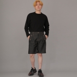 잉글리시맨 하프밴드 반바지 EMH-339 데님 블랙