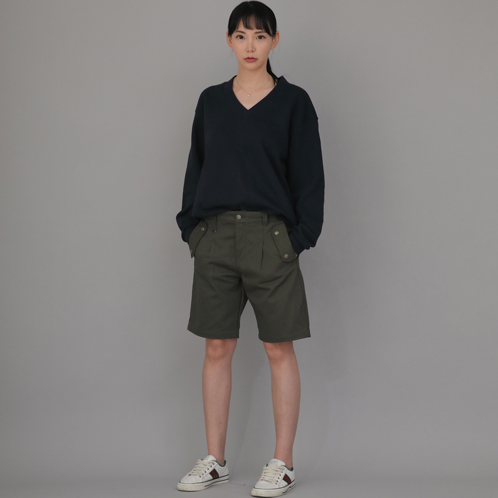 잉글리시맨 하프밴드 반바지 EMH-339 카키