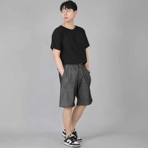 퍼티그 반바지 EFS-348 데님 그레이블랙