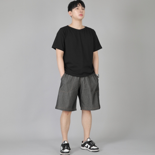 퍼티그 반바지 EFS-348 데님 그레이블랙