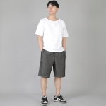 핀턱 반바지 EPS-350 데님 그레이블랙