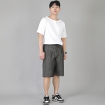핀턱 반바지 EPS-350 데님 그레이블랙