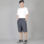 핀턱 반바지 EPS-350 데님 라이트인디고