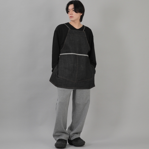 미니멀 와이드포켓 에이프런 MWA-1320 데님 블랙