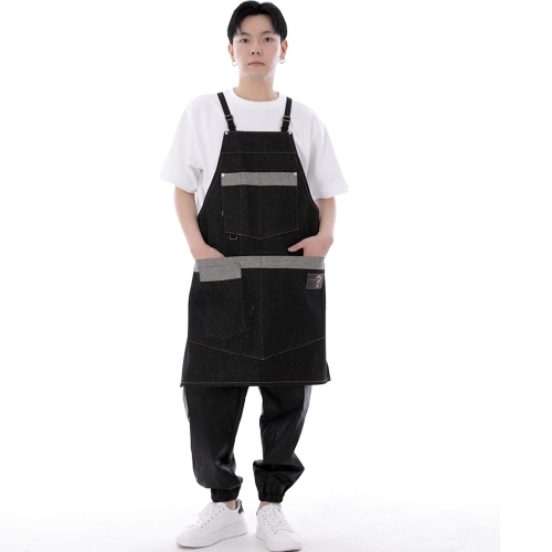 워커앤빌더 에이프런 WNB-1301 데님 블랙 BRS