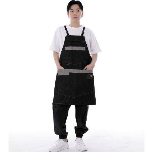 워커앤빌더 에이프런 WNB-1301 데님 블랙 BRS