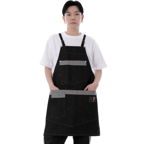 워커앤빌더 에이프런 WNB-1301 데님 블랙 BRS
