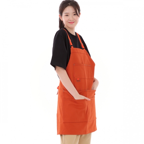 컬러바택 포인트 멀티유즈 작업 에이프런 CB-1300 브릭