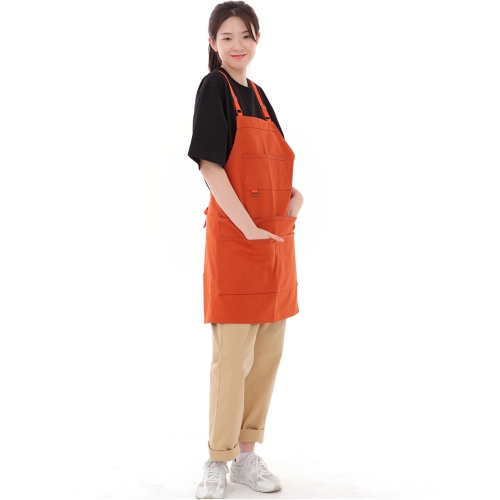 컬러바택 포인트 멀티유즈 작업 에이프런 CB-1300 브릭