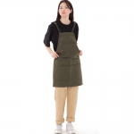 컬러바택 포인트 멀티유즈 작업 에이프런 CB-1300 카키