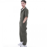 오버라운드 퍼티그 반팔 점프슈트 OF-501S 카키