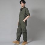 센스워커 테이퍼드 조거 반팔 점프슈트 SWT-512 카키