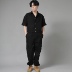 레트로라인 카고조거 반팔 점프슈트 RLCJ-515 블랙