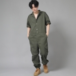 레트로라인 카고조거 반팔 점프슈트 RLCJ-515 카키