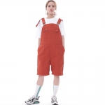 데크 와이드빕 퍼티그 테이퍼드 오버롤 반바지 WFT-602S 브릭