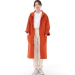 퍼티그 롤업 버튼 롱코트 FBL-700 브릭