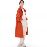 퍼티그 롤업 버튼 롱코트 FBL-700 브릭
