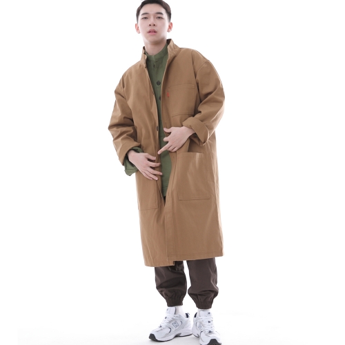 퍼티그 롤업 버튼 롱코트 FBL-700 카멜