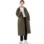 퍼티그 롤업 버튼 롱코트 FBL-700 카키