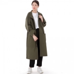 퍼티그 롤업 버튼 롱코트 FBL-700 카키