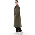 퍼티그 롤업 버튼 롱코트 FBL-700 카키