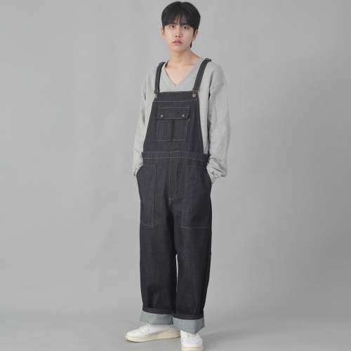 사이드라인 클래식 EX 와이드 오버롤 PCW-617 데님 내추럴인디고