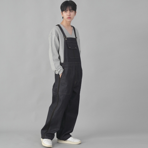 사이드라인 클래식 EX 와이드 오버롤 PCW-617 데님 내추럴인디고