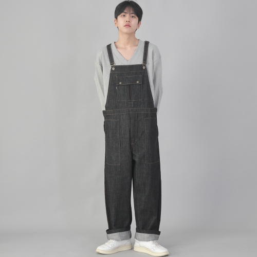 사이드라인 클래식 EX 와이드 오버롤 PCW-617 데님 블랙