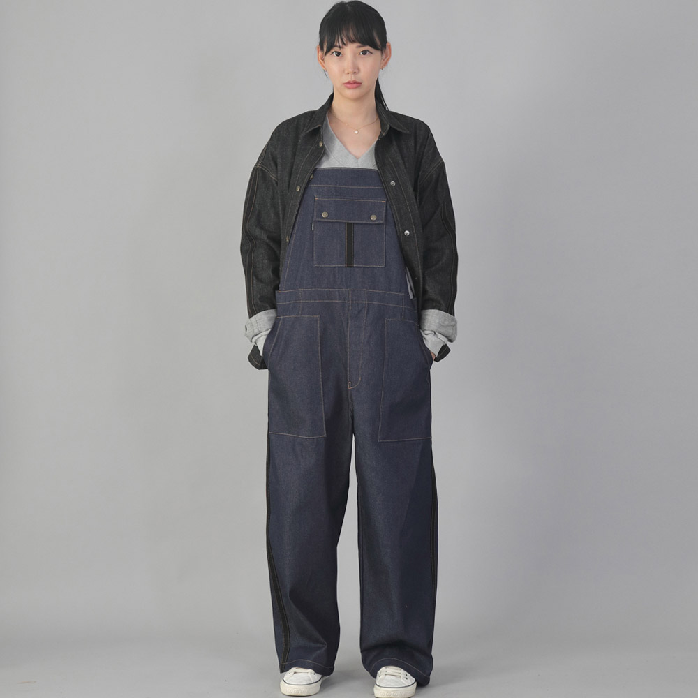 사이드라인 클래식 EX 와이드 오버롤 PCW-617 데님 인디고