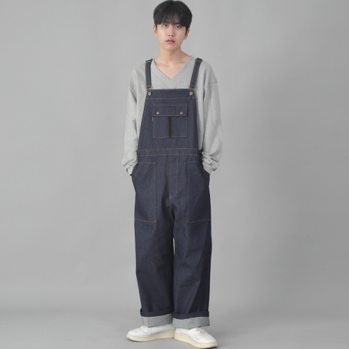 사이드라인 클래식 EX 와이드 오버롤 PCW-617 데님 인디고