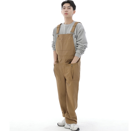 데크 와이드빕 카고포켓 오버롤 WCP-601 카멜