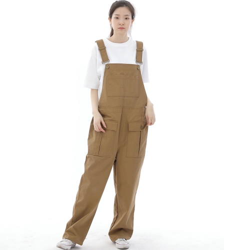 데크 와이드빕 카고포켓 오버롤 WCP-601 카멜