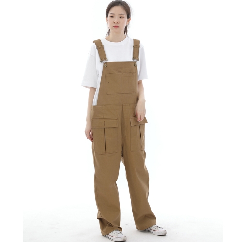 데크 와이드빕 카고포켓 오버롤 WCP-601 카멜