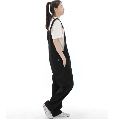 데크 와이드빕 퍼티그 테이퍼드 오버롤 WFT-602 블랙