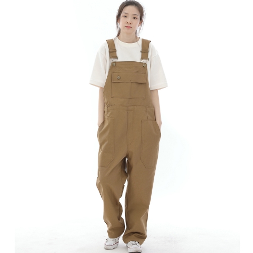 데크 와이드빕 퍼티그 테이퍼드 오버롤 WFT-602 카멜