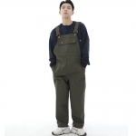 데크 와이드빕 퍼티그 테이퍼드 오버롤 WFT-602 카키